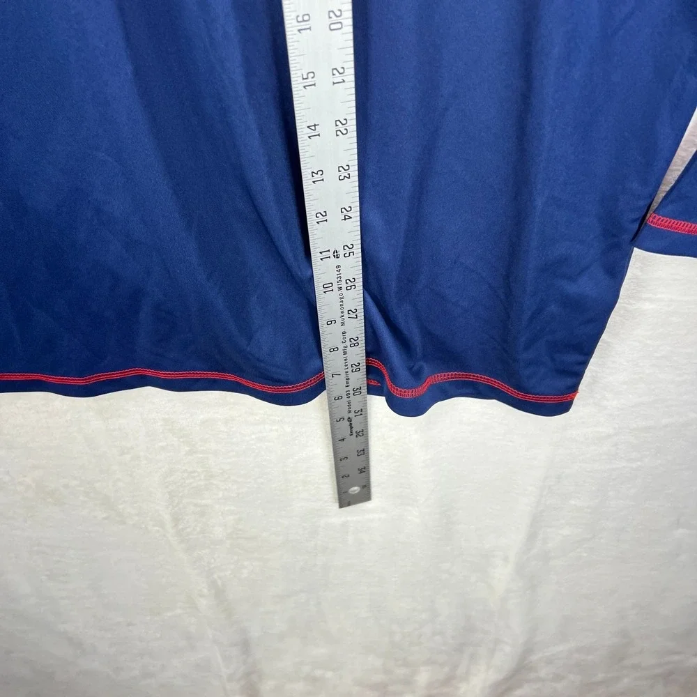 Adidas Chicago Fire Quarter Zip Mens Large Blue MLS Soccer Pullover Jacket NWT